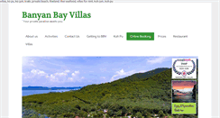 Desktop Screenshot of banyanbayvillas.net